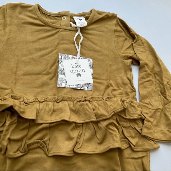 NWT Kate Quinn fennel bamboo long sleeve double skirted bubble size 18-24m - Picture 5 of 10